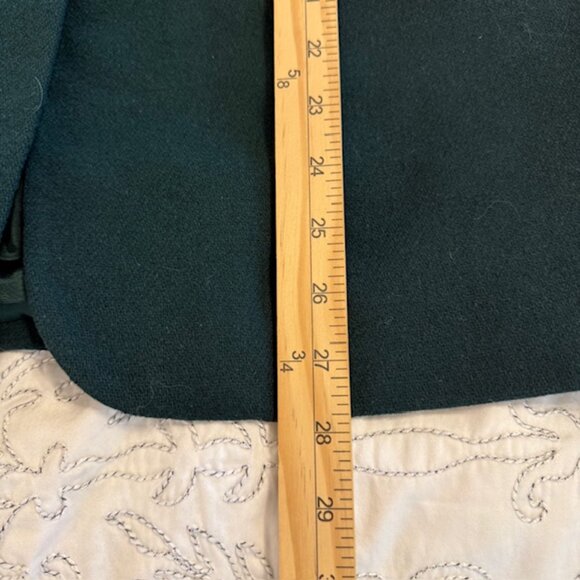 Sag Harbor Emerald Green 100% Wool Blazer Size 8 Workwear Office Casual Academia - Picture 10 of 12